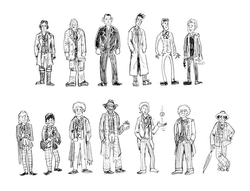 Abadzis’ doodles of every Doctor... so far, at least.